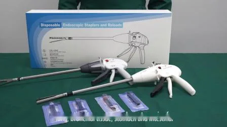 Instrumento endoscópio grampo humano grampeador linear endoscópico descartável para laparoscópio